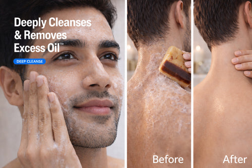 HealEvar Acne Control Face Wash + 2 Almond Magical Scrub Soaps Combo | Acne Reduce & Tan Removal | Natural Skincare