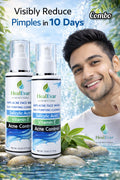 HealEvar Anti Acne Face Wash Combo (2 Bottles) | Salicylic Acid + Vitamin E | Pimples Control Cleanser