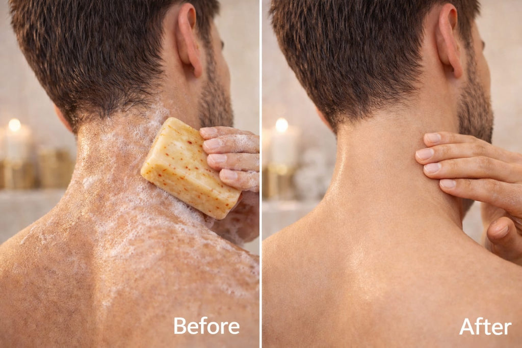 HealEvar Almond Magical Scrub Soap – Skin Polishing & Tan Removal